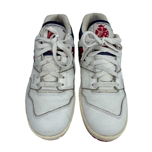 Authentic New Balance Aimé Leon Dore x 550 Red Navy Mens Shoes BB550A3 Size US 9 - Picture 2 of 9